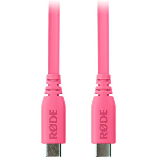 Rode SC17 5-Foot USB-C to USB-C Flat Microphone Cable (Pink, Hi-Speed USB 2.0)