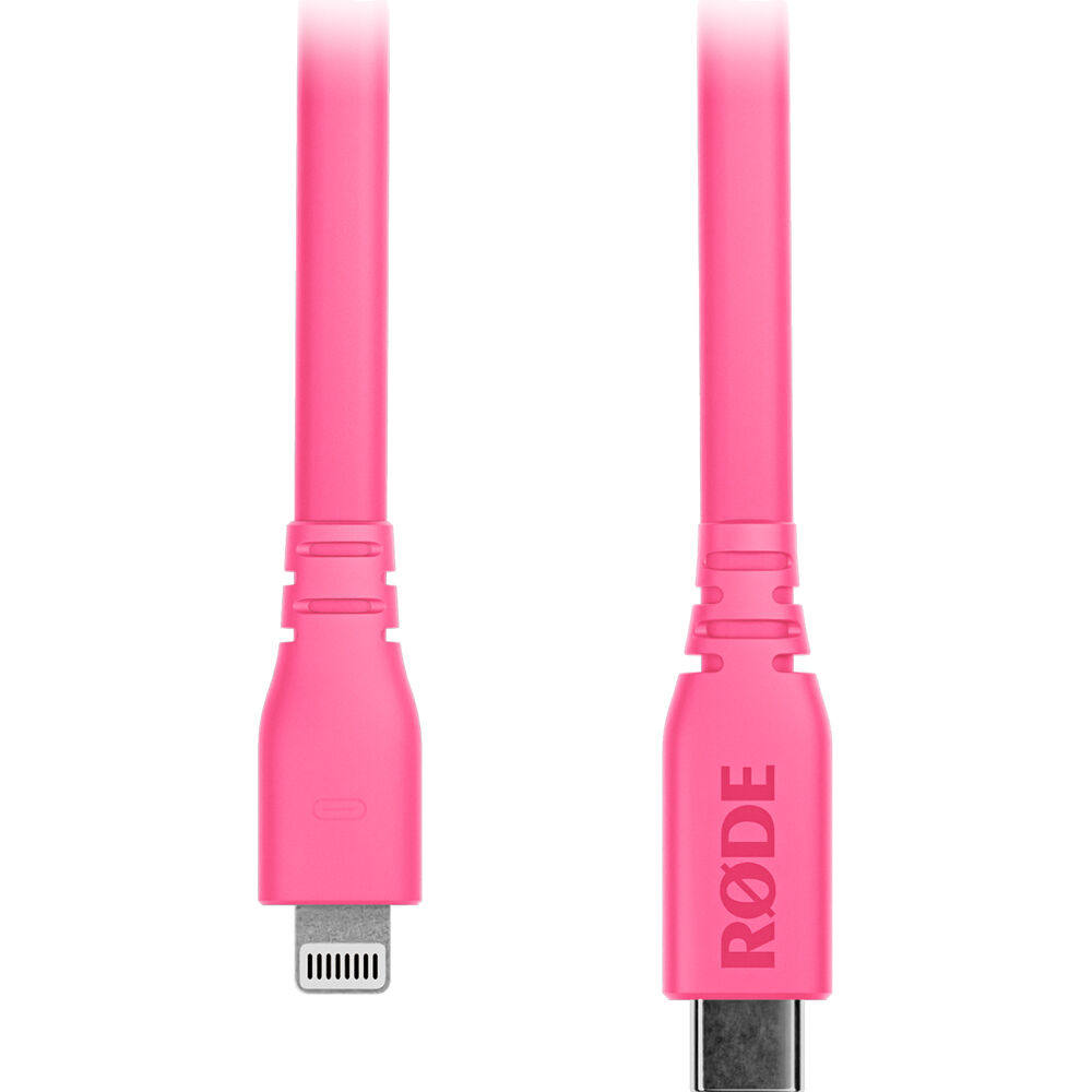 Rode SC19-Pink Lightning to USB-C Cable (Pink, 5')