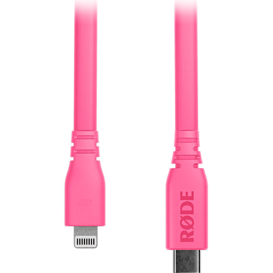 Rode SC19-Pink Lightning to USB-C Cable (Pink, 5')