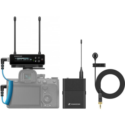 Sennheiser EW-DP ME4 SET Camera-Mount Digital Wireless Cardioid Lavalier Mic System (Q1-6: 470 to 526 MHz)