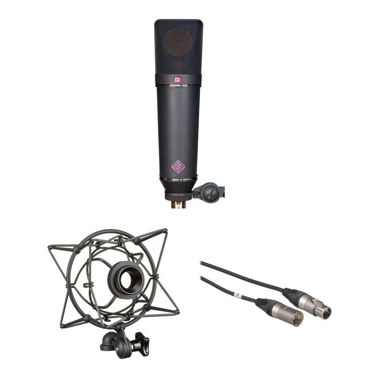 Neumann U 87 Ai mt Set Z U 87 Ai Set Large-Diaphragm Condenser Microphone - Matte Black - (B-Stock)