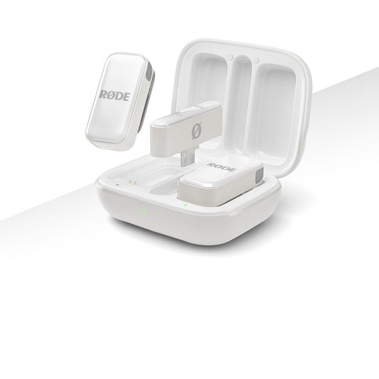 Rode WIMICROCW Wireless Micro Ultra-Compact Wireless Microphone for USB-C Smartphones (White)