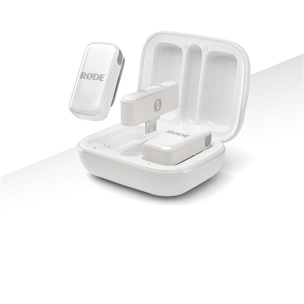 Rode WIMICROLW Wireless Micro Ultra-Compact Wireless Microphone for Lightning Smartphones (White)