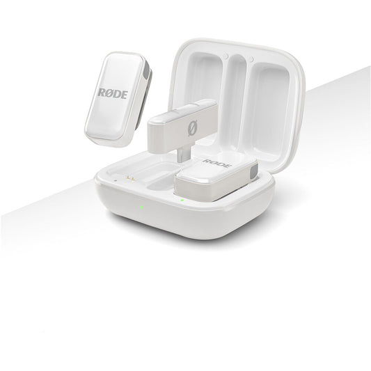 Rode WIMICROLW Wireless Micro Ultra-Compact Wireless Microphone for Lightning Smartphones (White)