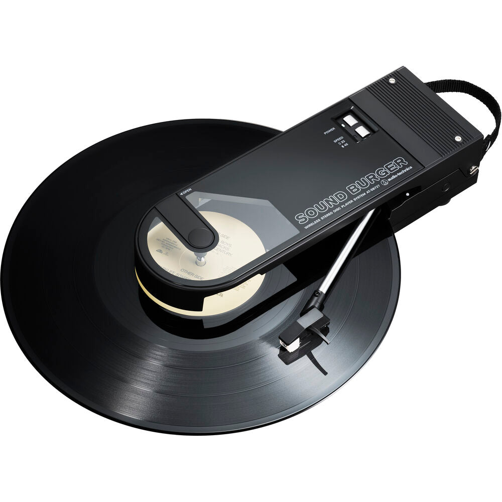 Audio-Technica AT-SB727-BK AT-SB727 Sound Burger Portable Bluetooth Turntable (Black) - (B-Stock)