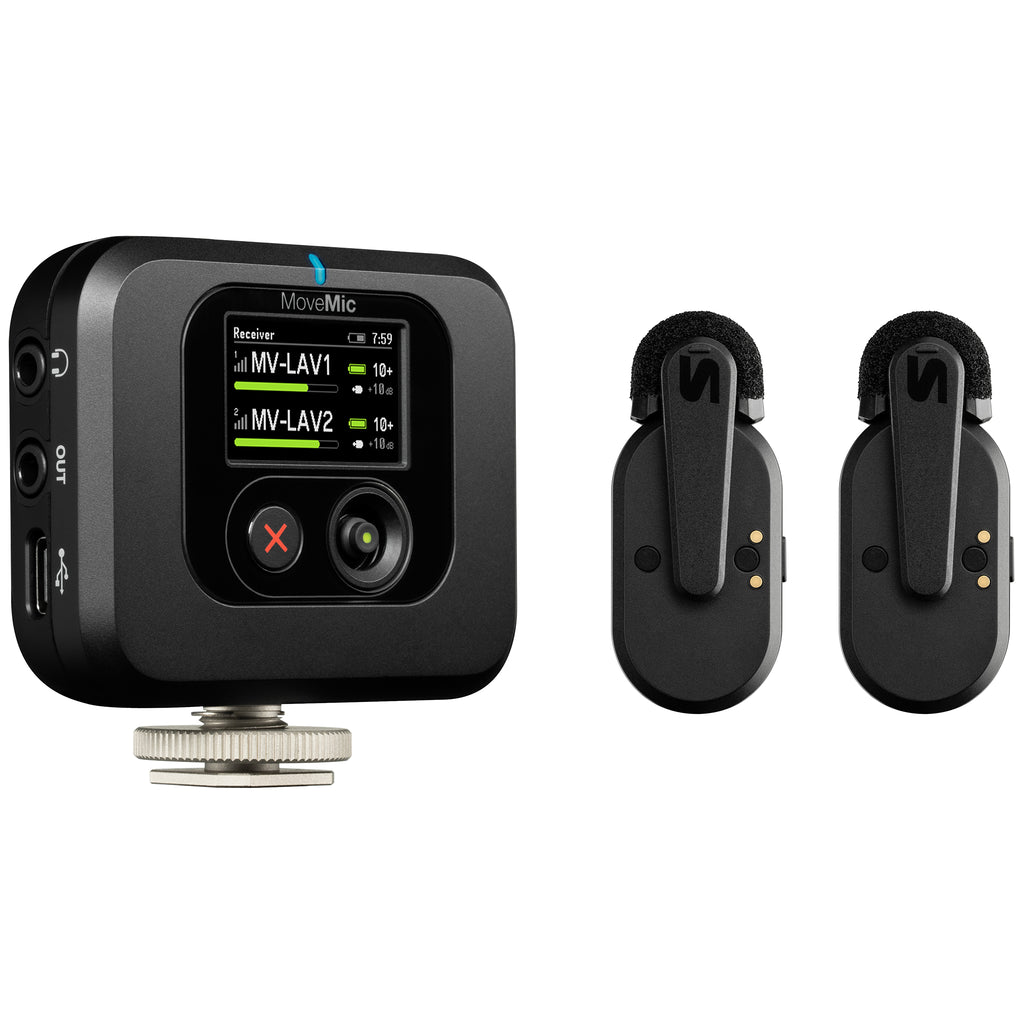Shure MV-TWO-KIT-Z7 Two Lavs, Charge Case, Plug-in Receiver