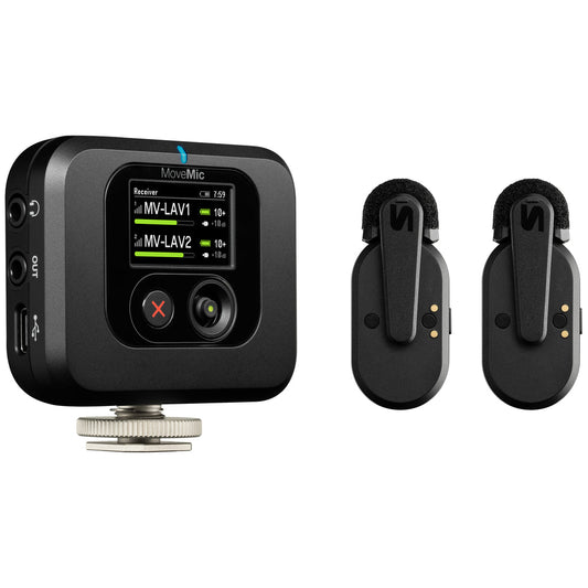 Shure MV-TWO-KIT-Z7 Two Lavs, Charge Case, Plug-in Receiver