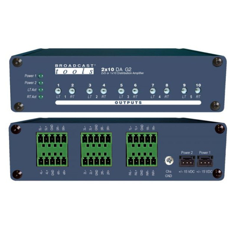 Broadcast Tools 2x10 Mono Distribution Amplifier