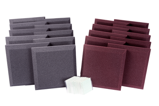 Auralex HMOFFICE_BURCHA Home Office Kit (Burgundy & Charcoal)