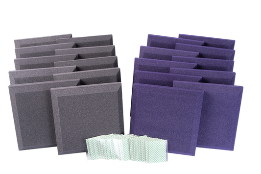 Auralex HMOFFICE_PURCHA Home Office Kit (Purple & Charcoal)