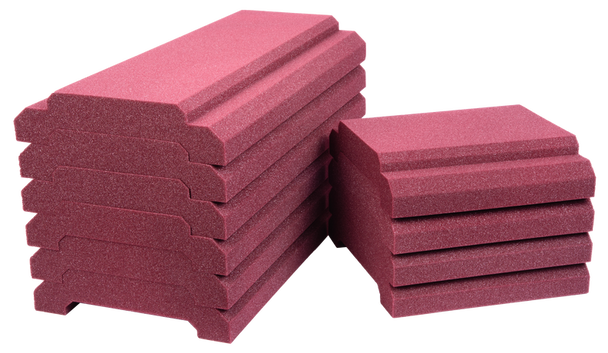 Auralex ROYALE_HRBONE_BUR WaveCave Royale Studiofoam Absorption Panels (Burgundy)