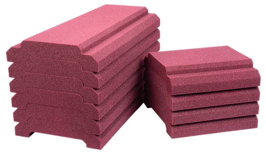 Auralex ROYALE_HRBONE_BUR WaveCave Royale Studiofoam Absorption Panels (Burgundy)