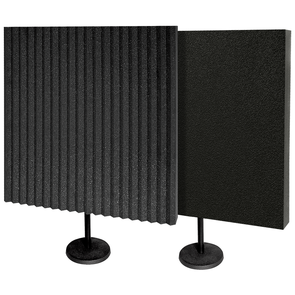 Auralex DeskMAX Stand-Mounted Acoustic Panels (Charcoal, Set of 2)