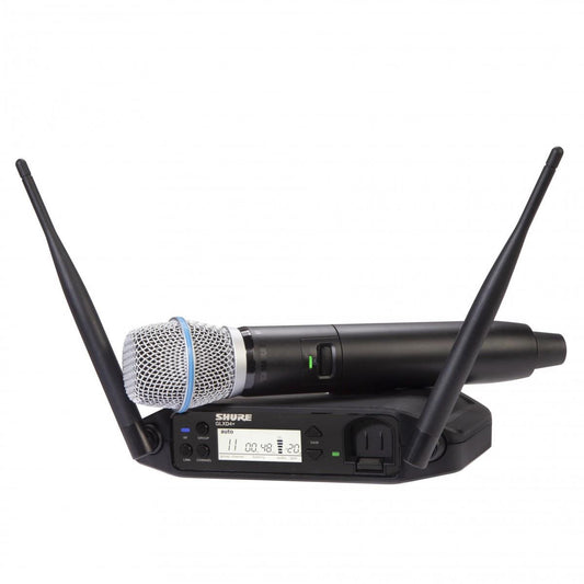 Shure GLXD24+/B87A-Z3 Featuring the industry standard BETA 87A vocal microphone, the GLXD24+/B87A Dual Band Vocal System delivers superior, transparent digital audio.