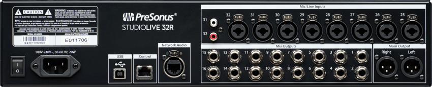 PreSonus StudioLive® Series III 32R Digital Rack Mixer - 305broadcast