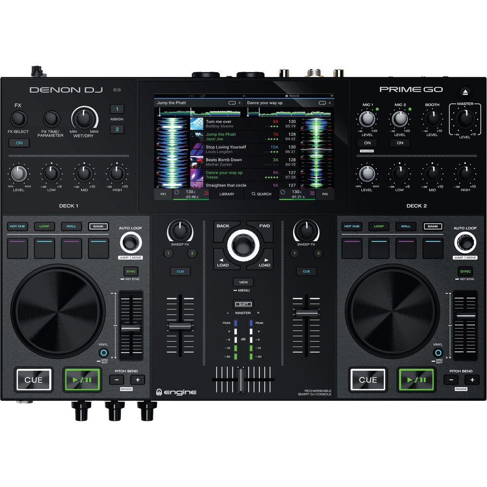 Denon DJ PRIME GO+ Rechargeable Smart DJ Console