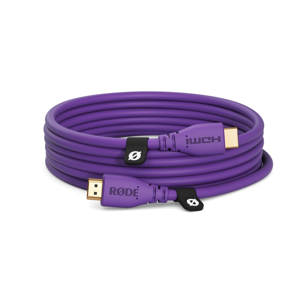 Rode HDMI-3 High Speed HDMI Cable (3m/10ft, Purple)