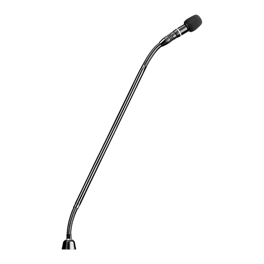 Shure MX415RLPDF/C 15" Shock-Mounted Gooseneck, Red LED Ring on top, Less Preamplifier, Dual Flexible, Cardioid