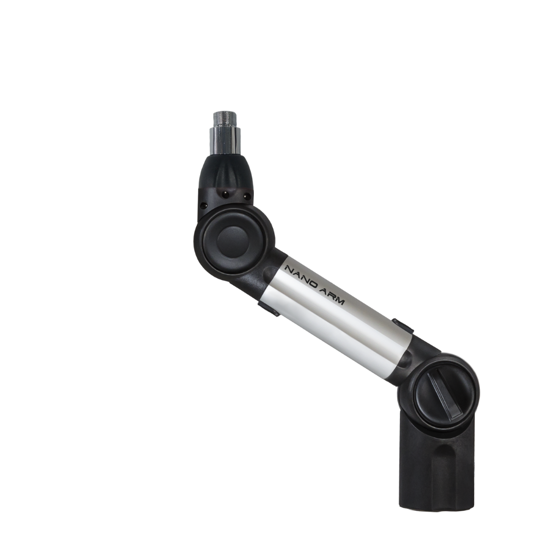 BIQUAD MICROPHONE NANO ARM (with or without ON AIR LIGHT) Two color (BLACK AND GREY) Three different sizes - 305broadcast
