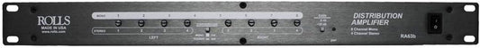 Rolls Corporation RA63b Rolls RA63b Distribution Amp 8 CH Mono/4 CH Stereo - (B-Stock)
