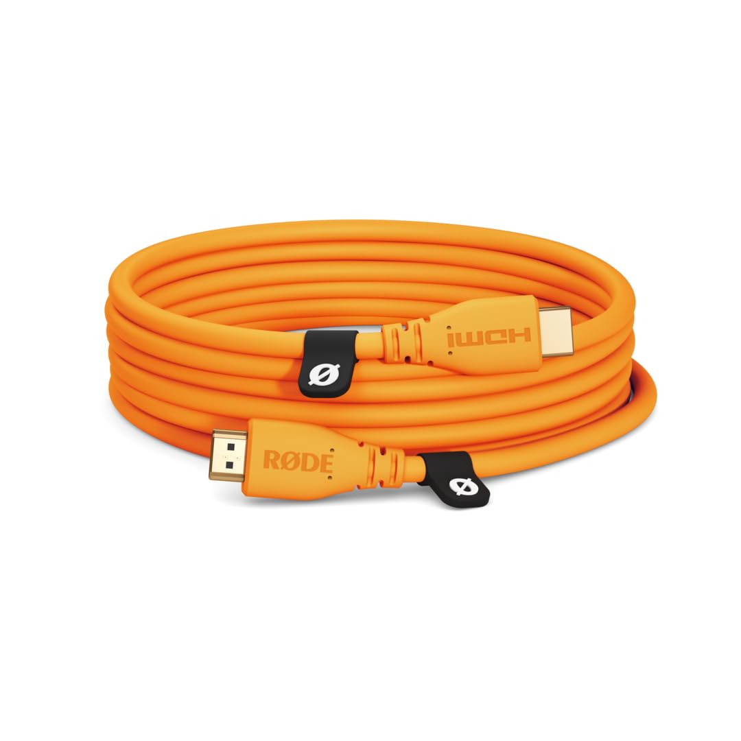Rode HDMI-3 High Speed HDMI Cable (3m/10ft, Orange)