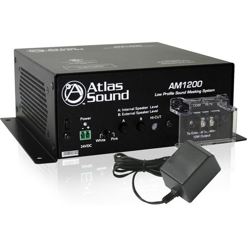 Atlas Sound AM1200 Low Profile Sound Masking System - (B-Stock)