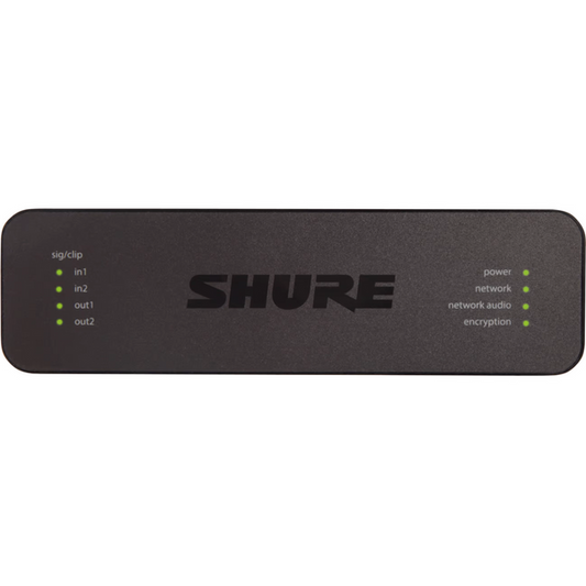 Shure ANI22-XLR 2 CH IN/2 CH OUT - DANTE, 1/3 RU, XLR