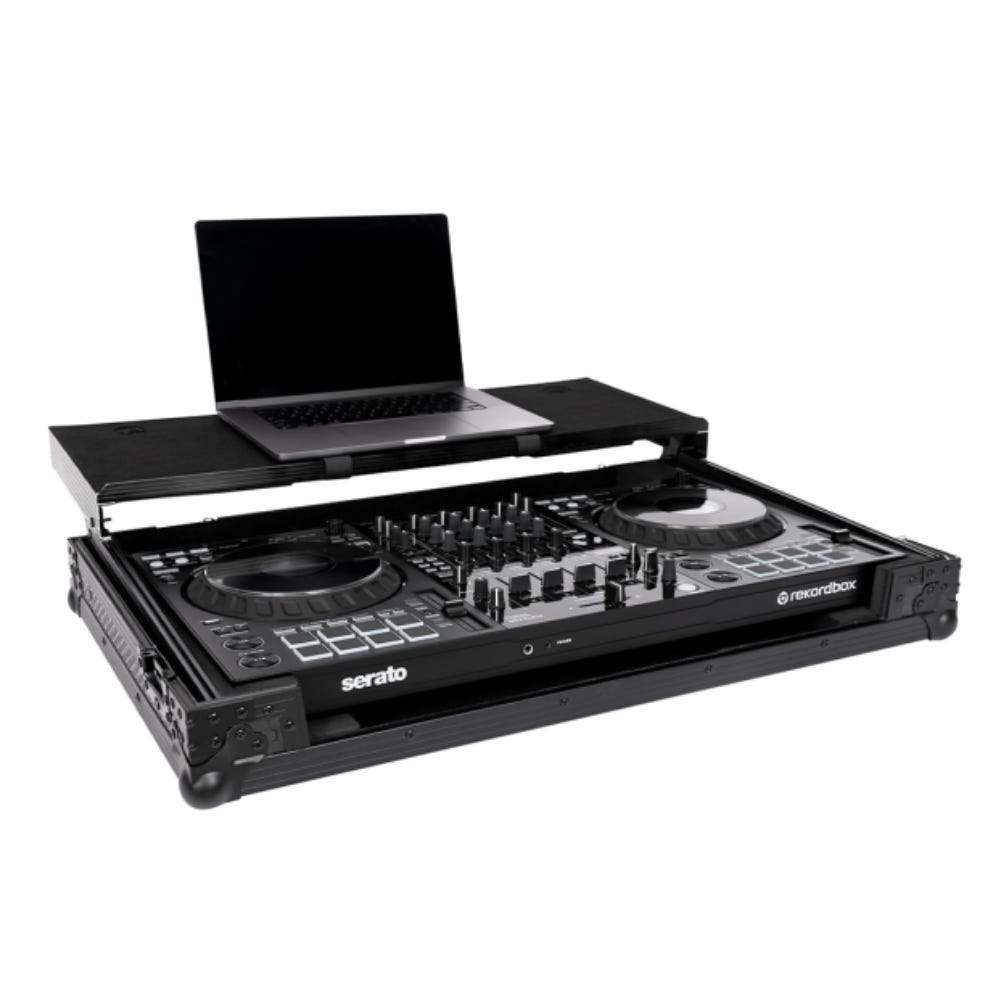 Headliner HL10013 Pitch Black Flight Case for DDJ-FLX10 w/ Laptop Platform & Wheels - (B-Stock)