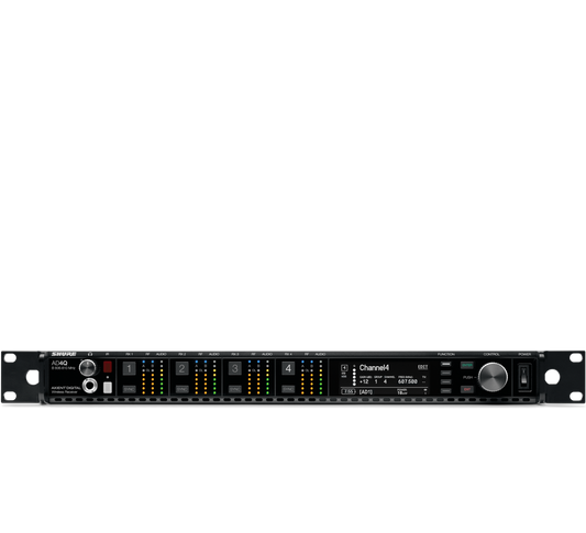 Shure AD4QUS=-A Four--channel Wireless Receiver (470-636 MHZ)