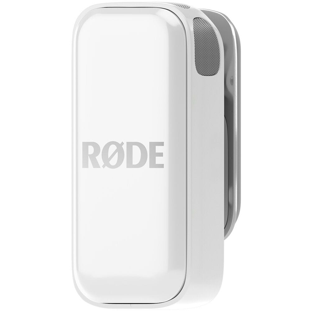 Rode WIMICROLW Wireless Micro Ultra-Compact Wireless Microphone for Lightning Smartphones (White) - (B-Stock)
