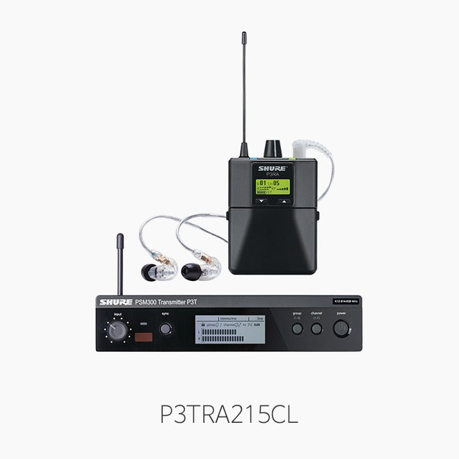 Shure P3TRA215CL-G20 PSM300 Wireless System With SE215-CL Earphones