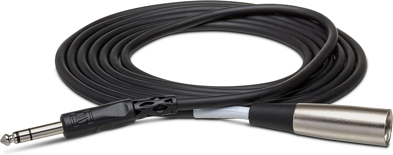 Hosa Technology STX-105M Hosa STX-105M 5' 1/4 inch TRS Male to XLR Male Cable - (B-Stock)