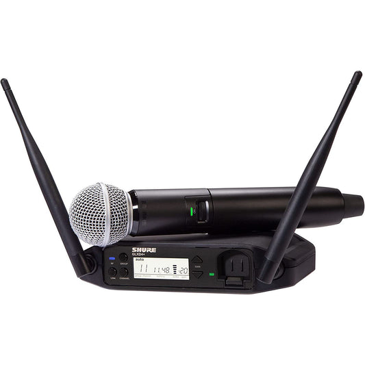 Shure GLXD24+/SM58-Z3 Featuring the industry standard SM58 vocal microphone, the GLXD24+/SM58 Dual Band Vocal System delivers superior, transparent digital audio.