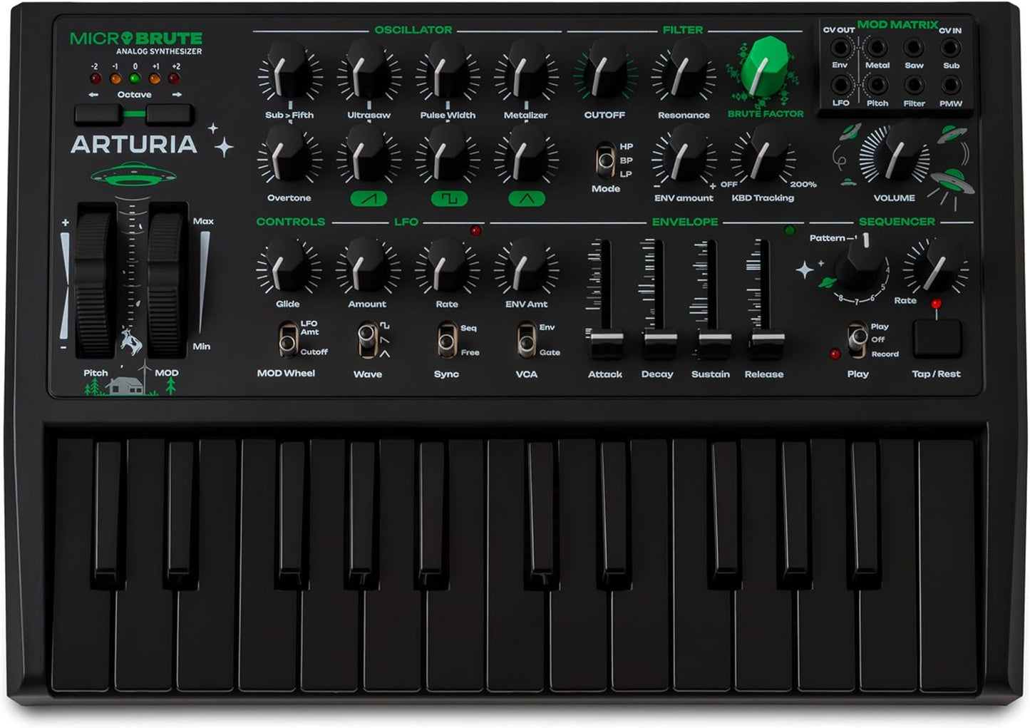 Arturia MicroBrute UFO Analog Synthesizer - (B-Stock)