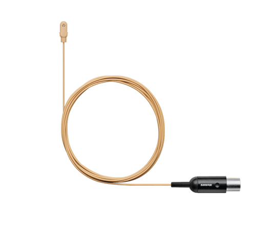 Shure DL4T/O-MTQG-A DURAPLEX LAV MIC, TAN, OMNI, MTQG