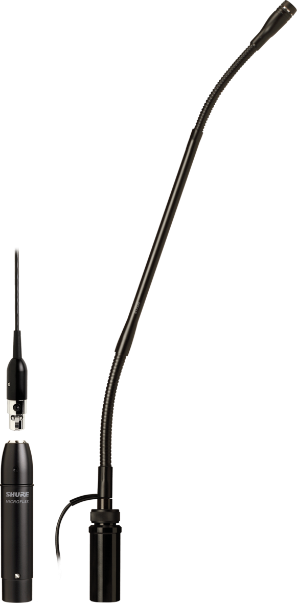 Shure MX412SE/C Cardioid-12" Gooseneck Condenser Microphone, Shock Mount, Flange Mount, 10