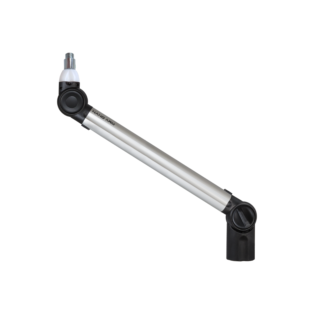 BIQUAD MICROPHONE NANO ARM (with or without ON AIR LIGHT) Two color (BLACK AND GREY) Three different sizes - 305broadcast