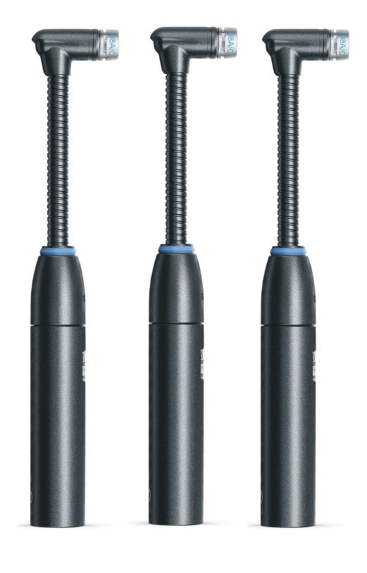 Shure BETA 98AMP/C-3PK Includes Three Beta 98AMP/C Microphones and Three A75M Universal Stand Mounts