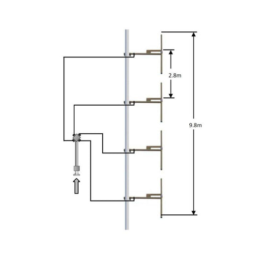 Jampro ADB-FM1-1 1 Bay VPOL FM Dipole Antenna