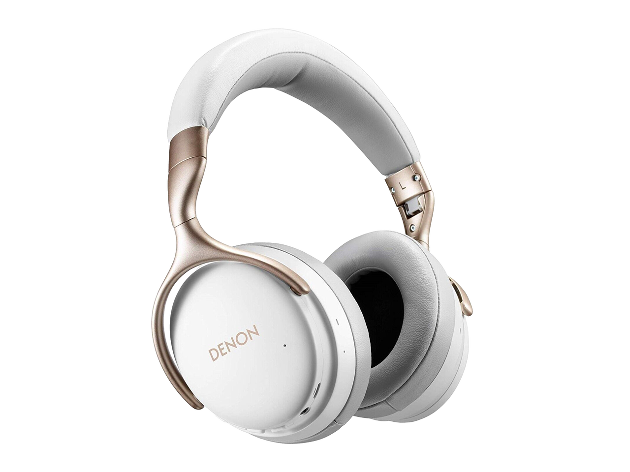 Denon Consumer AH-GC30WT (White) Wireless Noise Cancelling Over-Ear Headphone with new Free Edge Driver