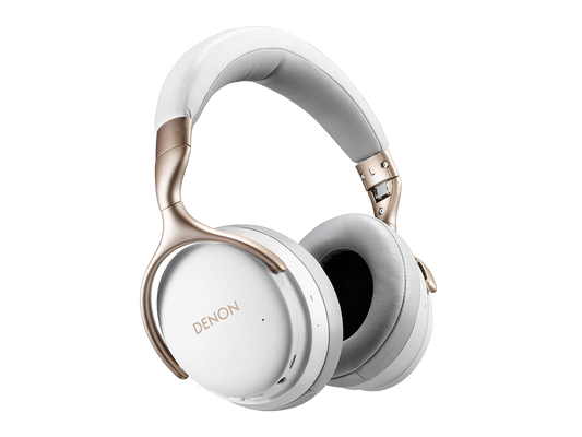 Denon Consumer AH-GC30WT (White) Wireless Noise Cancelling Over-Ear Headphone with new Free Edge Driver