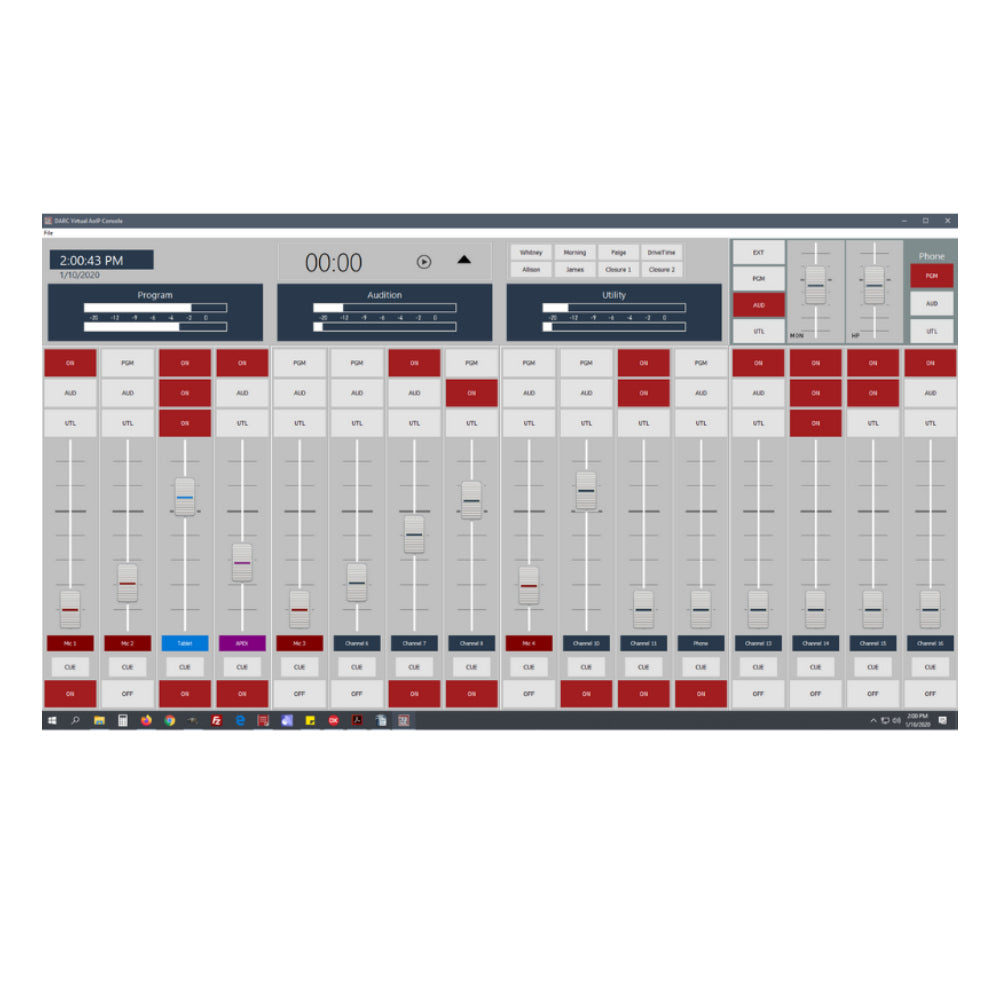 Arrakis DARC-Virtual 4 4 Channel Virtual Console Software