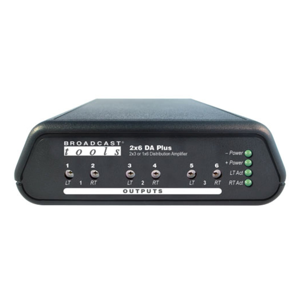 Broadcast Tools 2X6DA Plus/RJ RJ45 Analog Distribution Amplifier