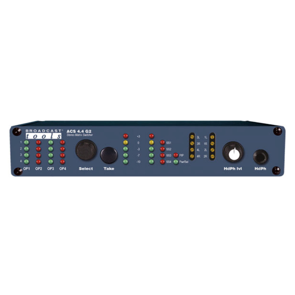 Broadcast Tools ACS4.4 G2 Analog Stereo Audio Matrix Switcher