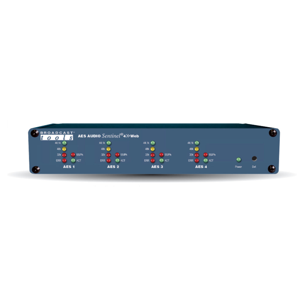 Broadcast Tools AES Audio Sentinel 4 » Web Web-based AES Silence Detector