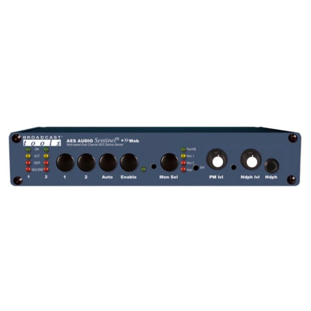 Broadcast Tools AES Audio Sentinel + Web Web-Based AES/EBU Silence Detector