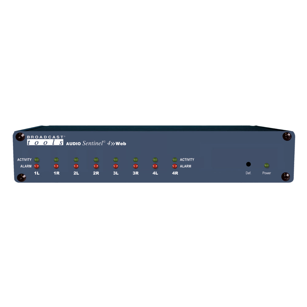 Broadcast Tools Audio Sentinel 4>>Web Web-enabled Analog Silence Sensor