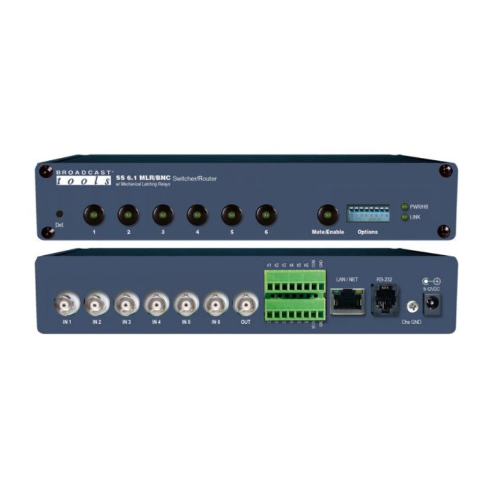 Broadcast Tools SS 6.1MLR/BNC 6x1 Passive Switcher/Router