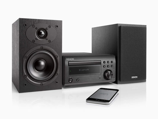 Denon Consumer DM-41SBK 30W x 2 AM/FM/CD Player Micro Hi-Fi System