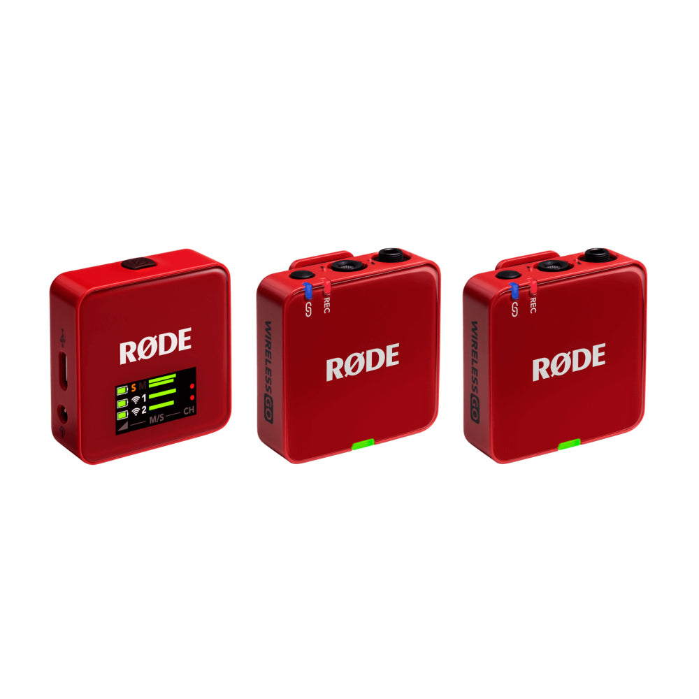 Rode Wireless GO (Gen 3) Compact Wireless Microphone System (Red Limited Edition)